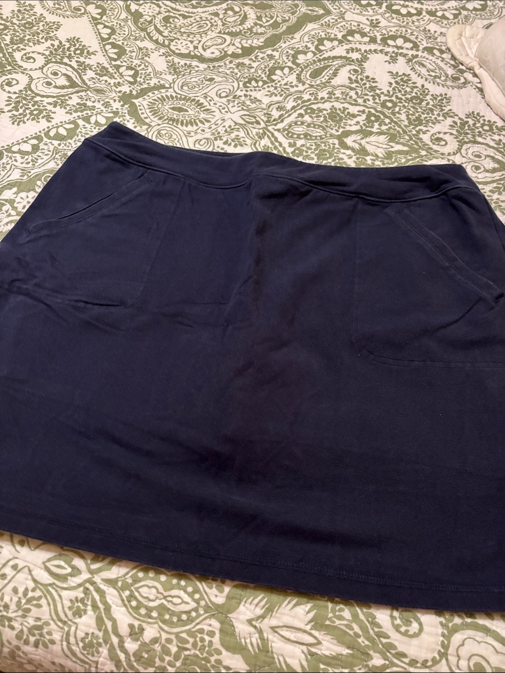 T by Talbots Classic Navy Mini Skort with Front Pockets